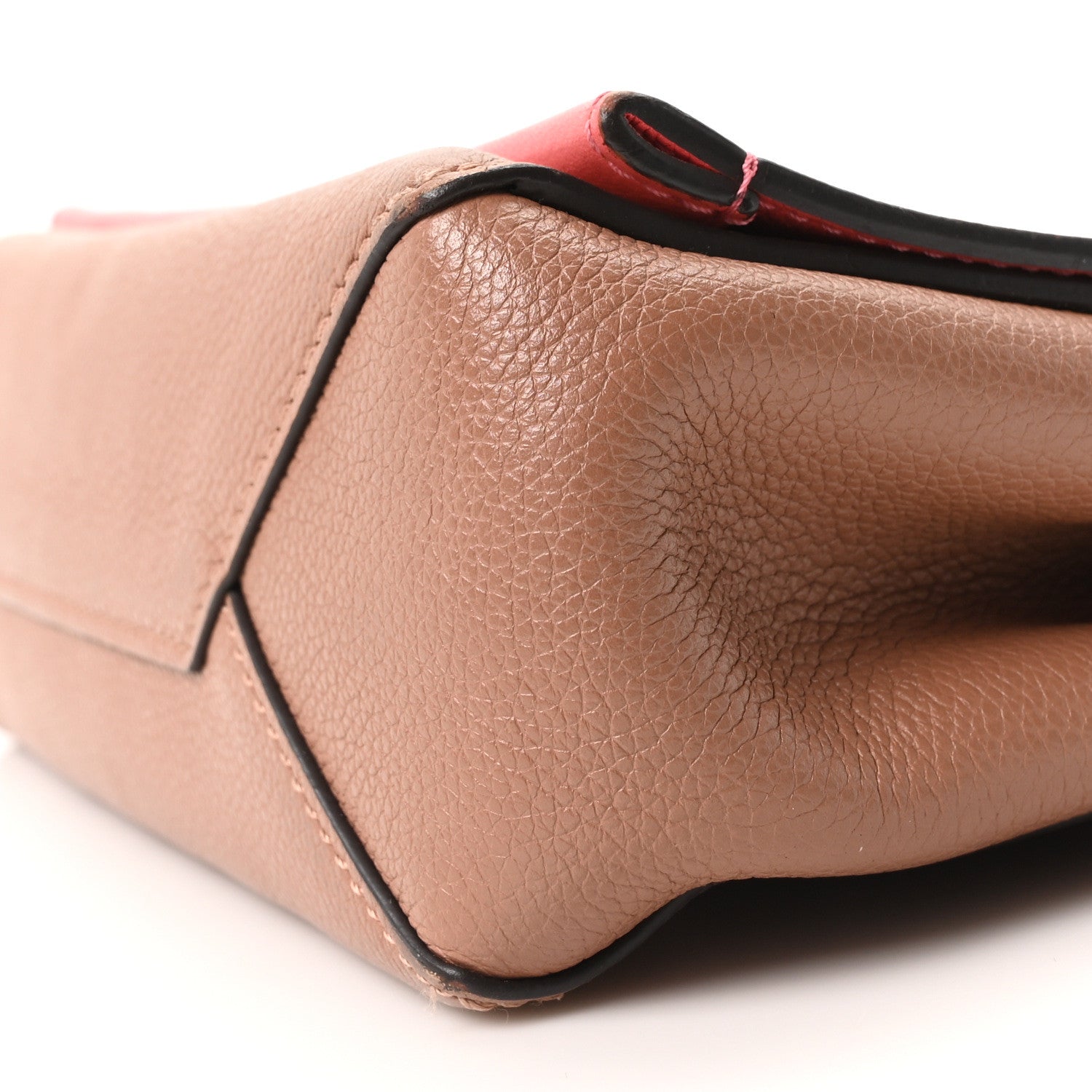 Calfskin Lockme II Chain Bag BB Rose Bruyere