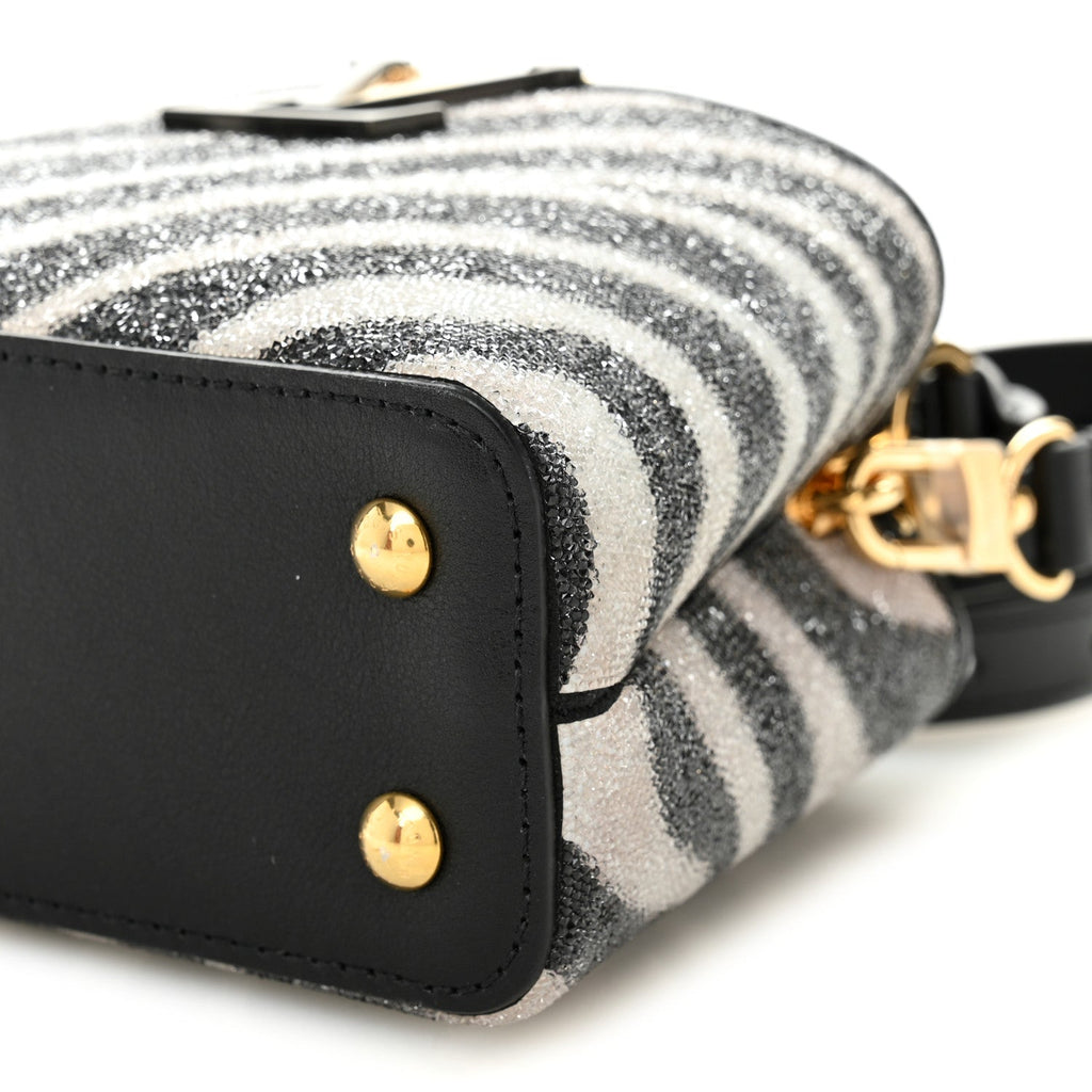 Swarovski Calfskin Capucines Mini Zebra