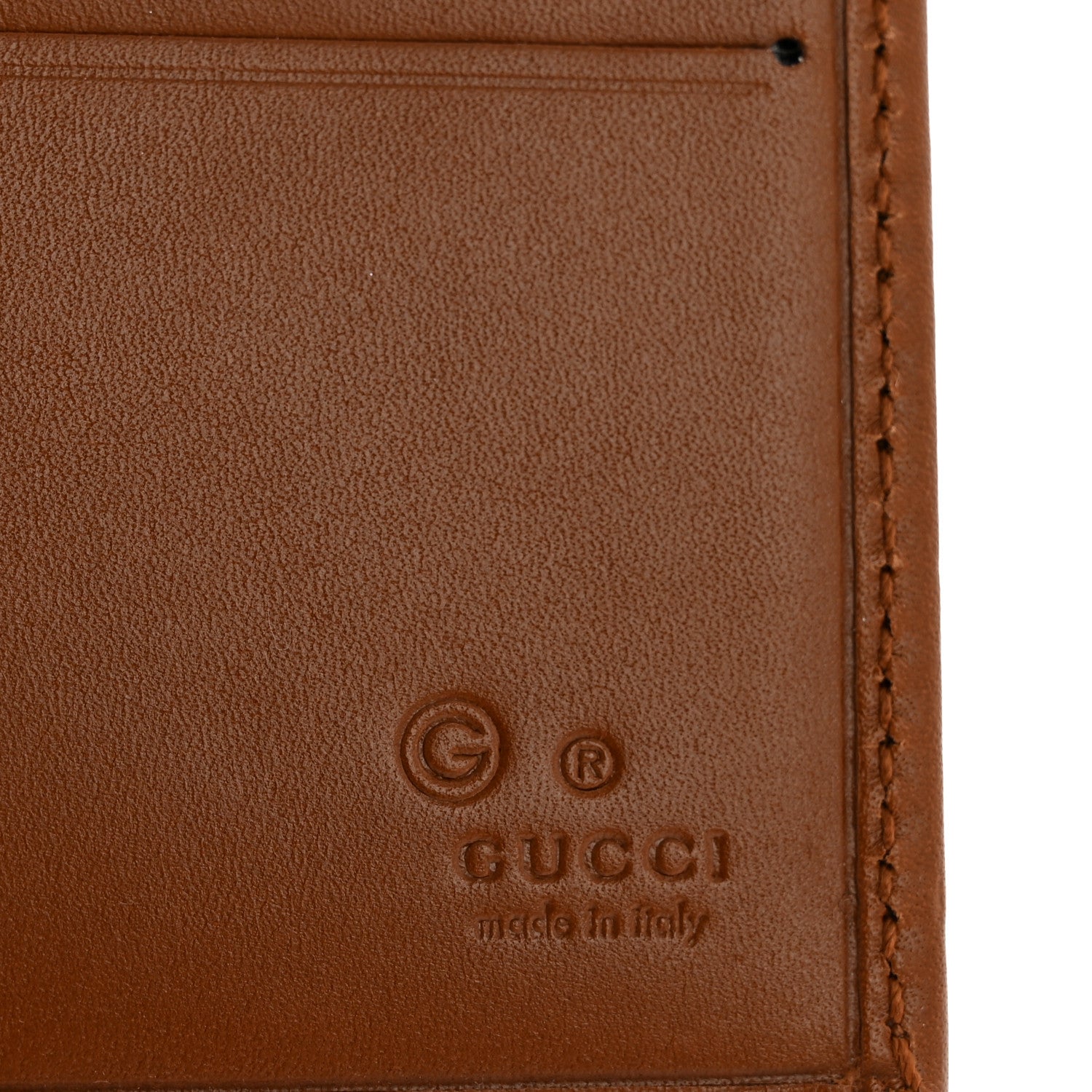 Monogram Bi-Fold Wallet Brown