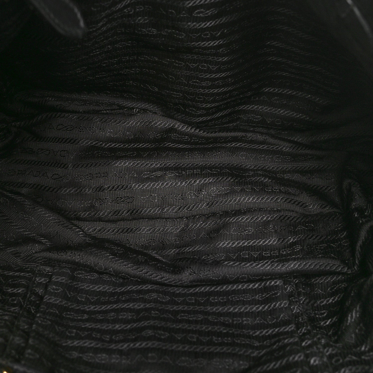Tessuto Nylon Chevron Quilted Tote Black