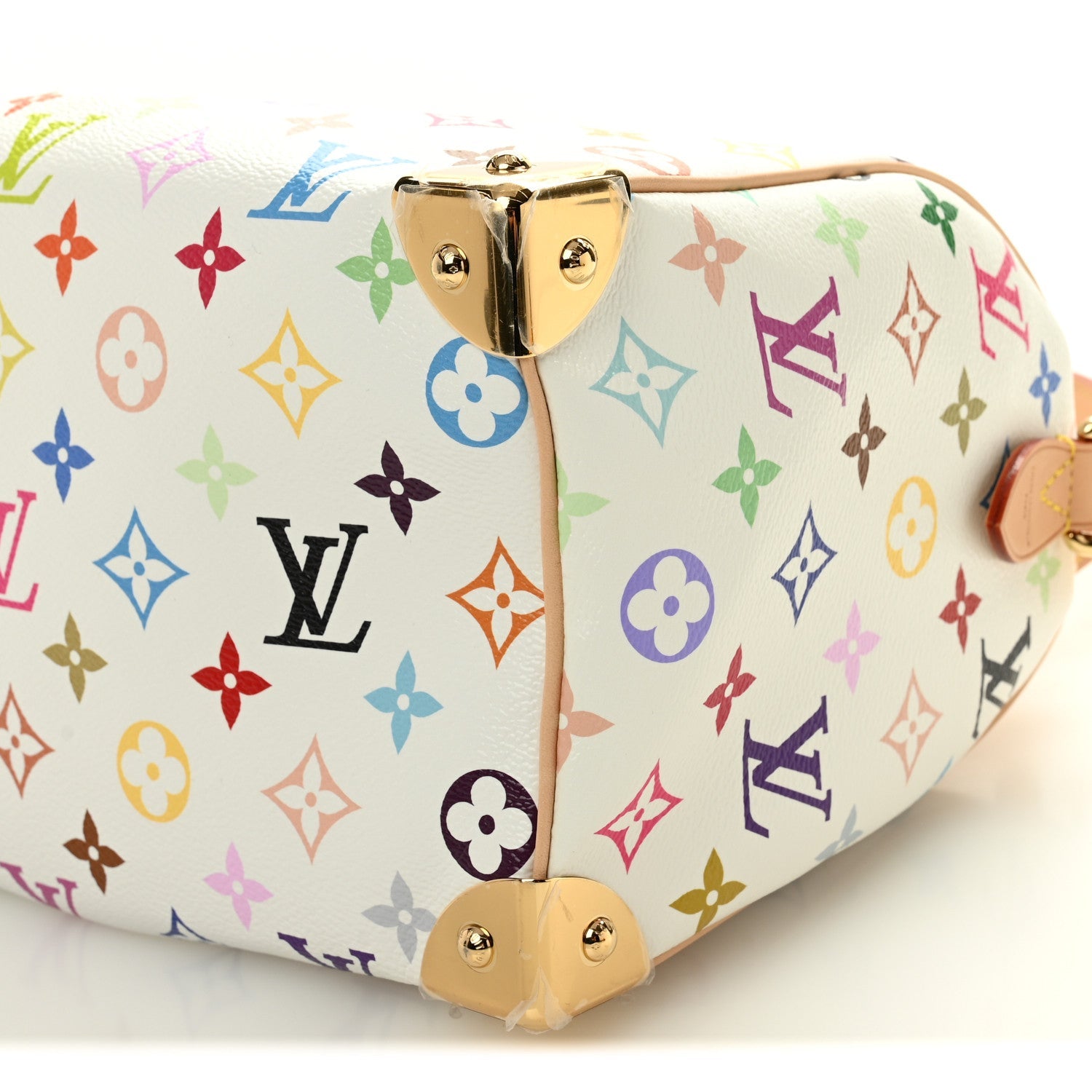 LV X TM Monogram Multicolor Speedy Bandouliere 25 White