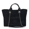 Mixed Fibers Small Deauville Tote Black