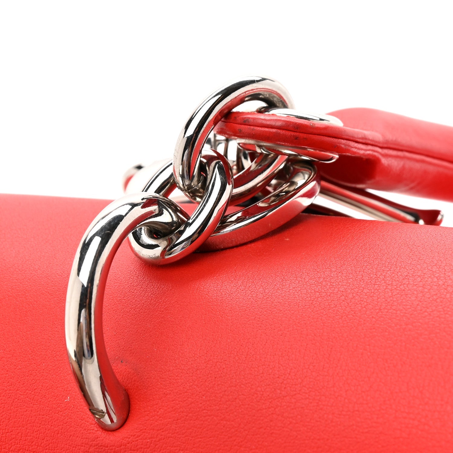 Calfskin Small Be Dior Flap Red