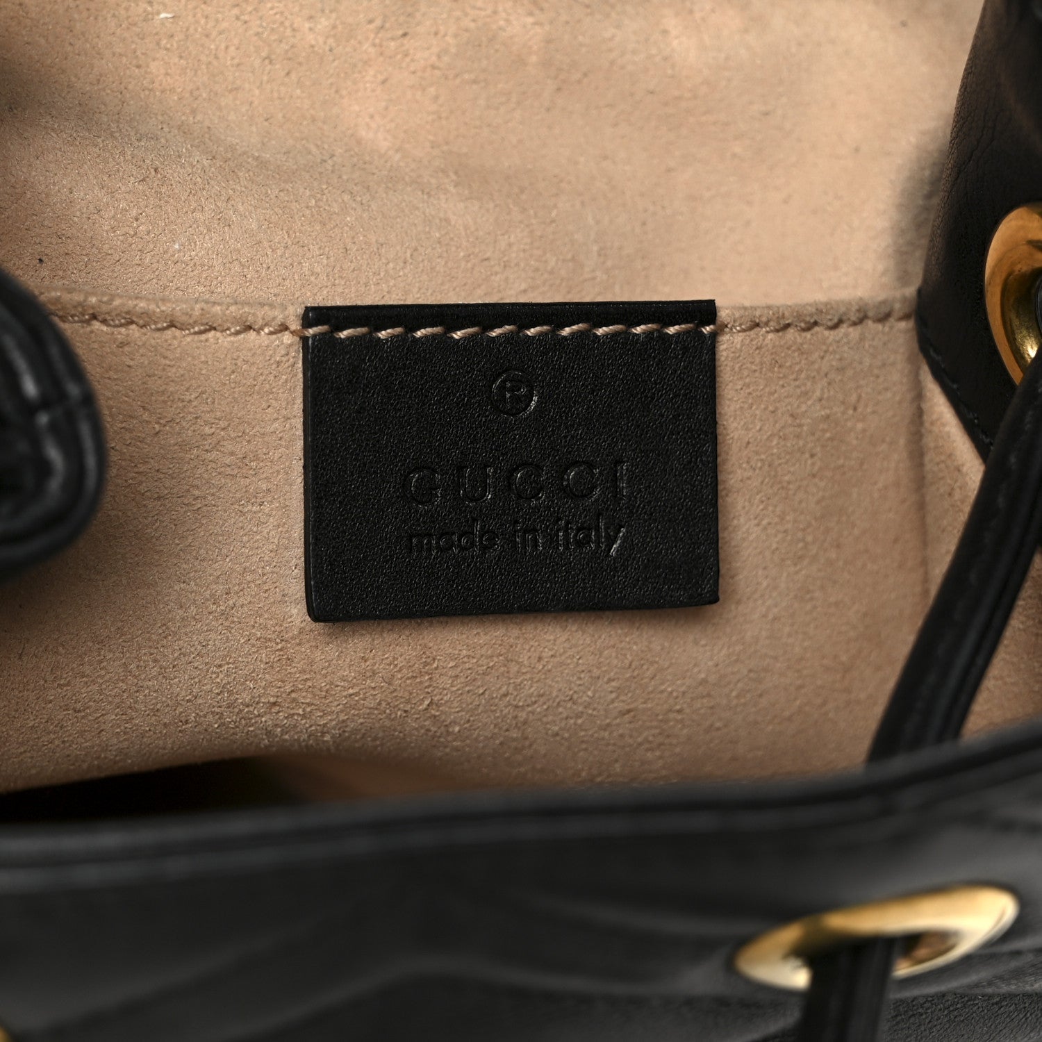 Calfskin Matelasse GG Marmont Flap Backpack Black