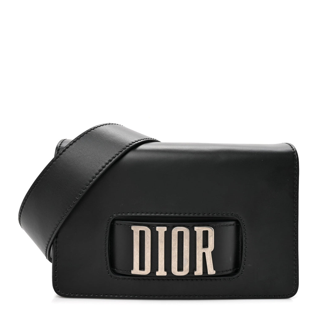 Smooth Calfskin Dio(r)evolution Flap Bag Black