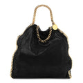 Shaggy Deer Small Falabella Fold Over Tote Black