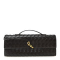 Nappa Intrecciato Long Andiamo Top Handle Clutch Fondant