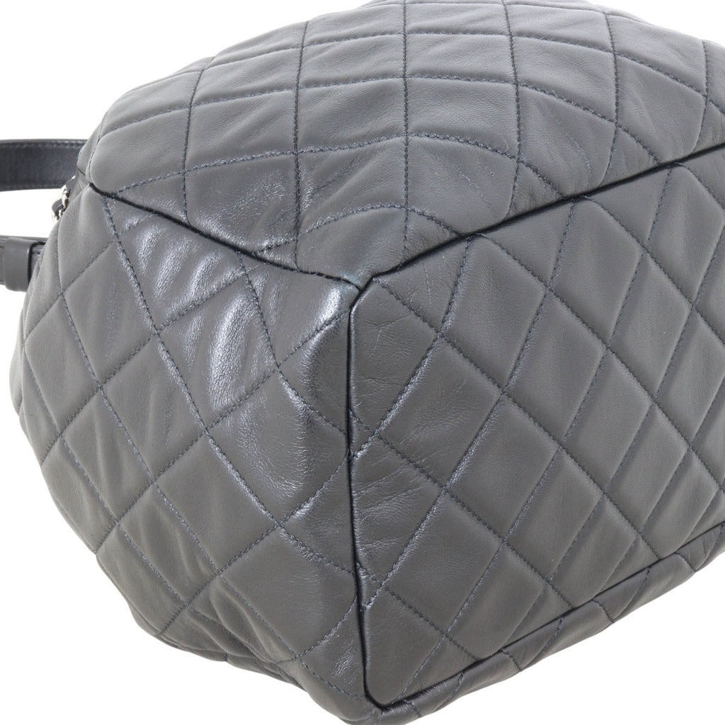 Chanel Quilted CC Drawstring Bucket Bag