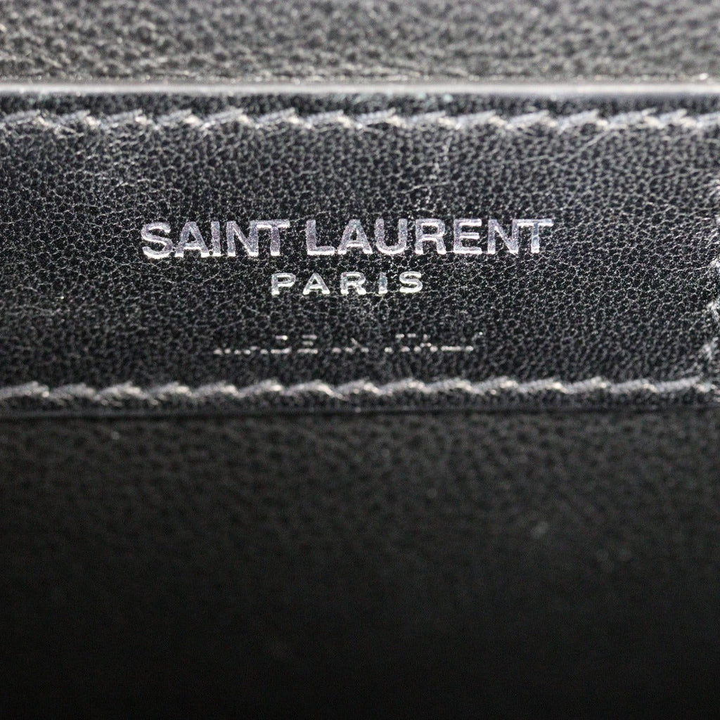 Saint Laurent Kate Tassel Chain Bag Medium Croc-Embossed