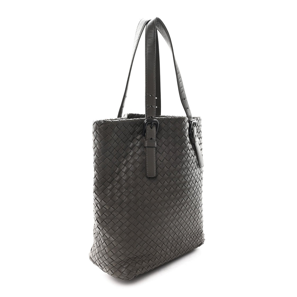 Nappa Intrecciato Small Seamless Tote  Grey