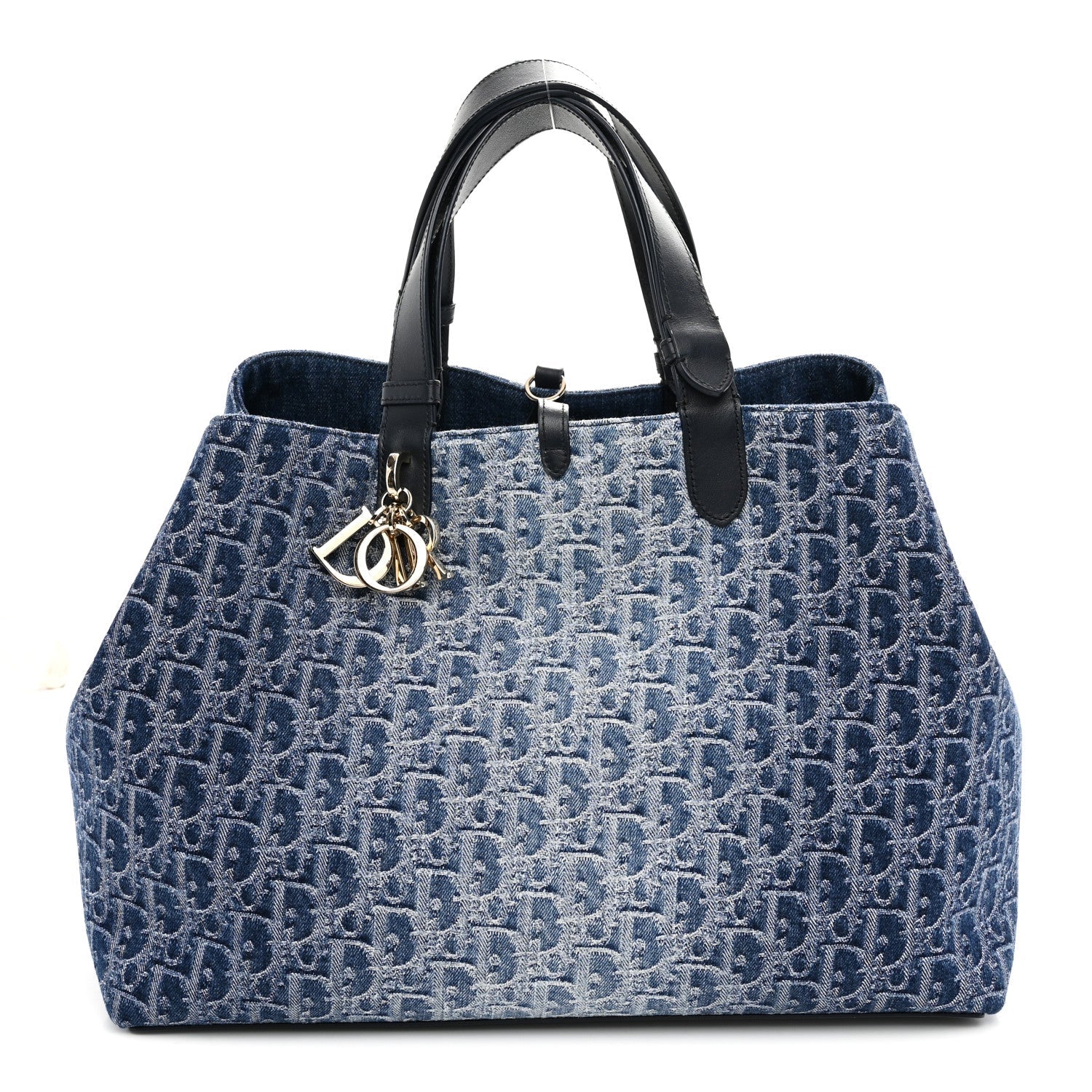DIOR Denim Jacquard Oblique Large Toujours Blue