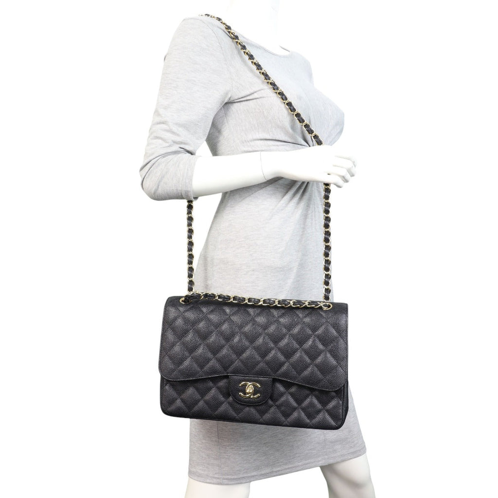 Chanel Classic Double Flap Jumbo Caviar