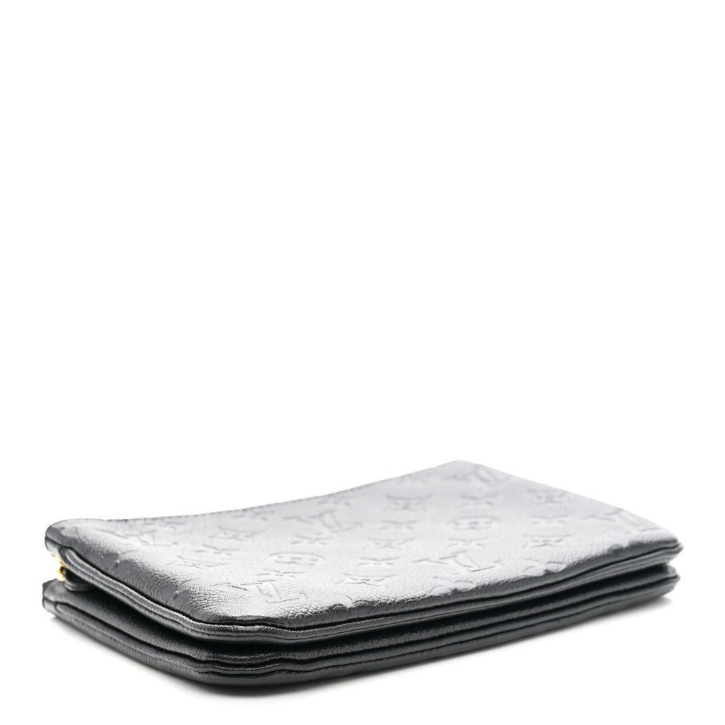 Empreinte Double Zip Pochette Black