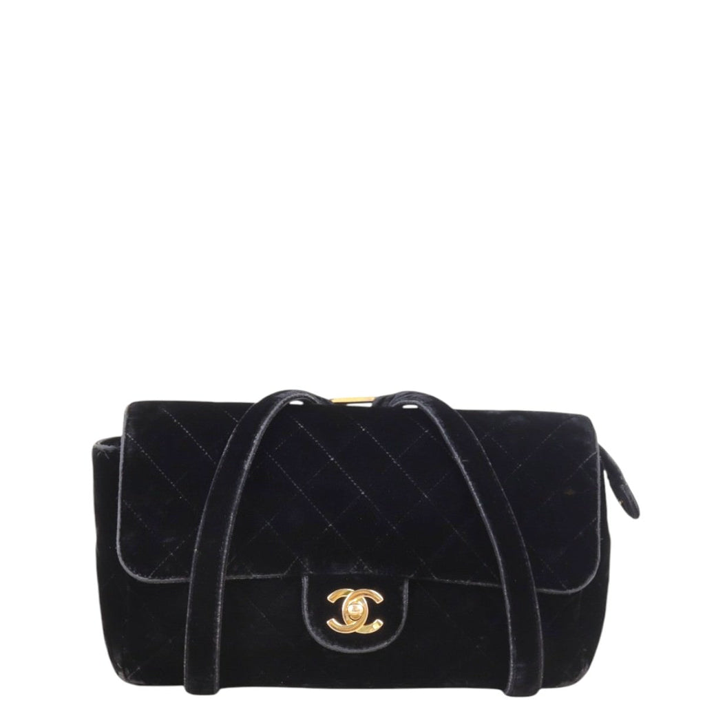 Chanel CC Flap Chain Backpack Velvet
