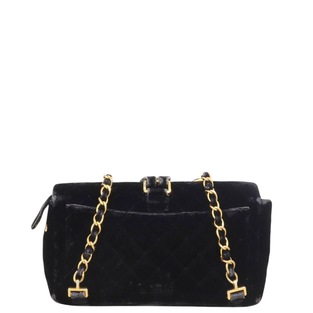 Chanel CC Flap Chain Backpack Velvet