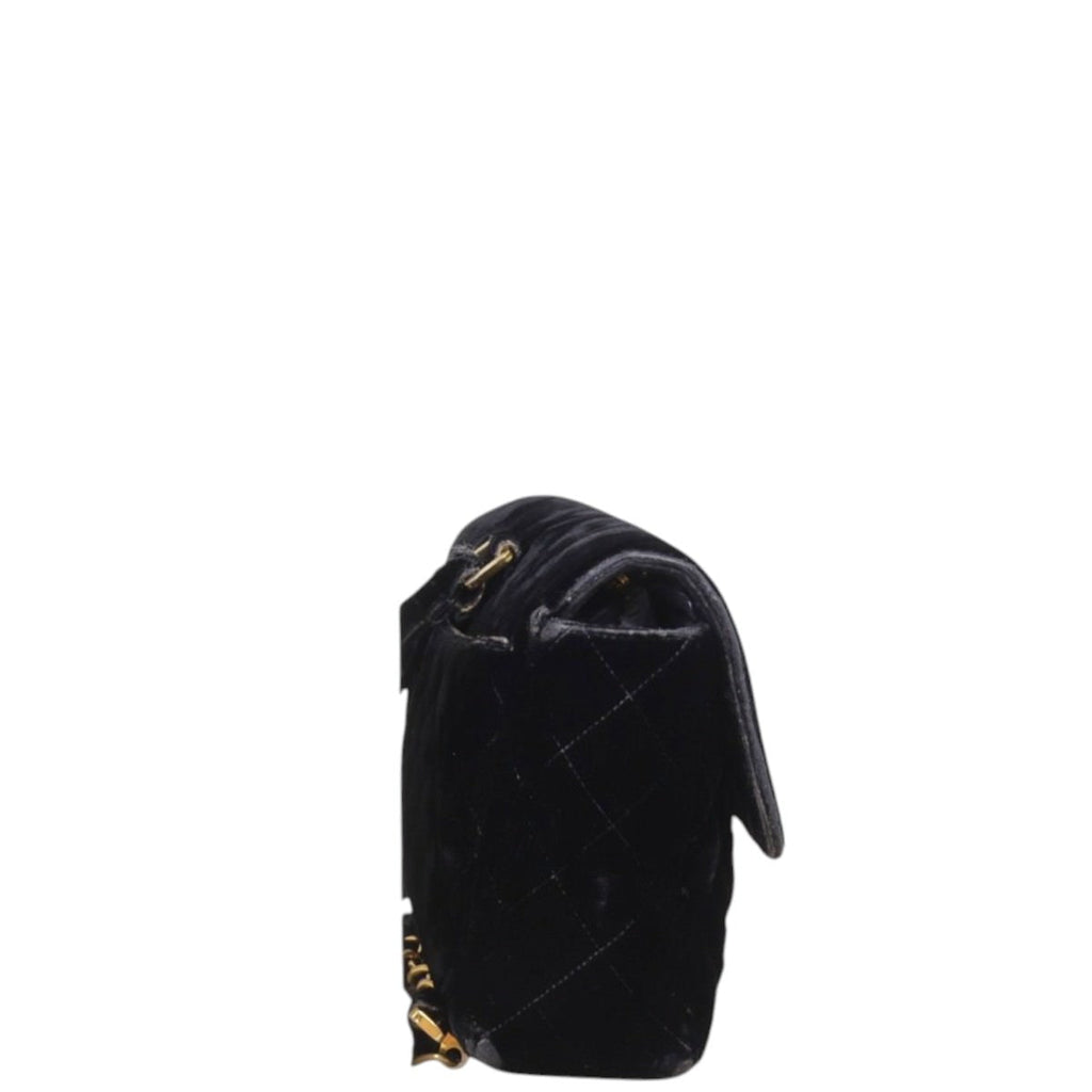 Chanel CC Flap Chain Backpack Velvet