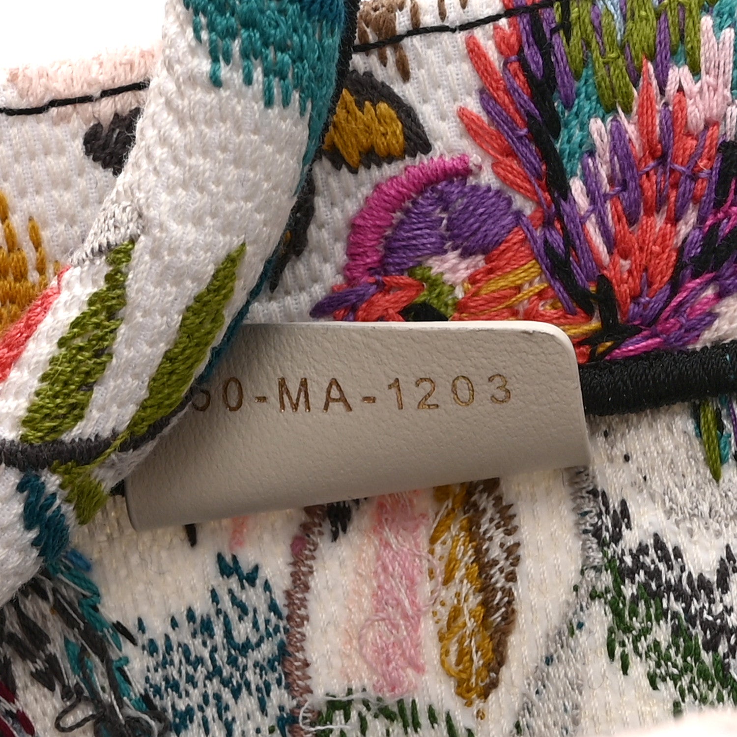 Canvas Embroidered Medium KJouy Fantastica Book Tote Multicolor