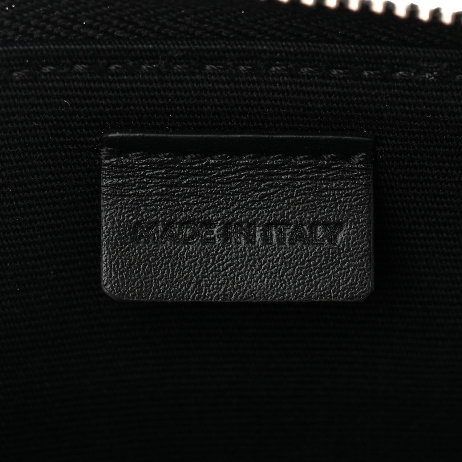 Triomphe Canvas Horizontal Pouch Silver Black