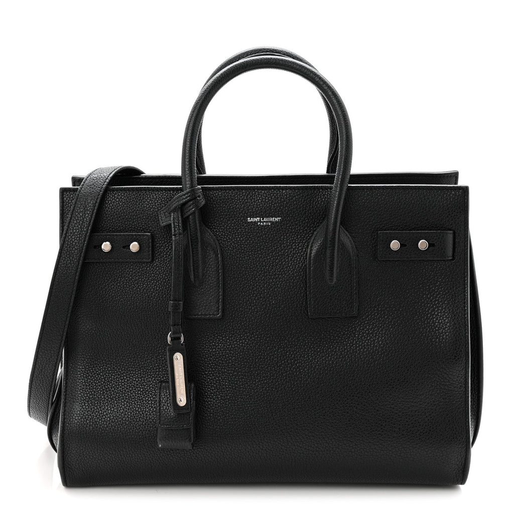 Grained Calfskin Small Supple Sac De Jour Black