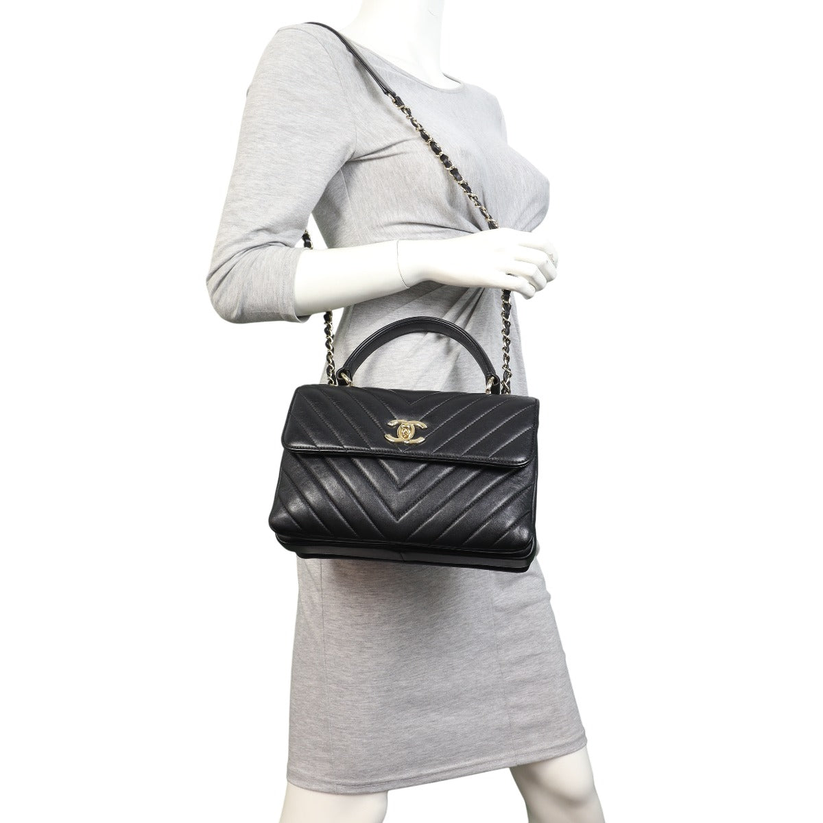 Chanel CC Trendy Chevron Small