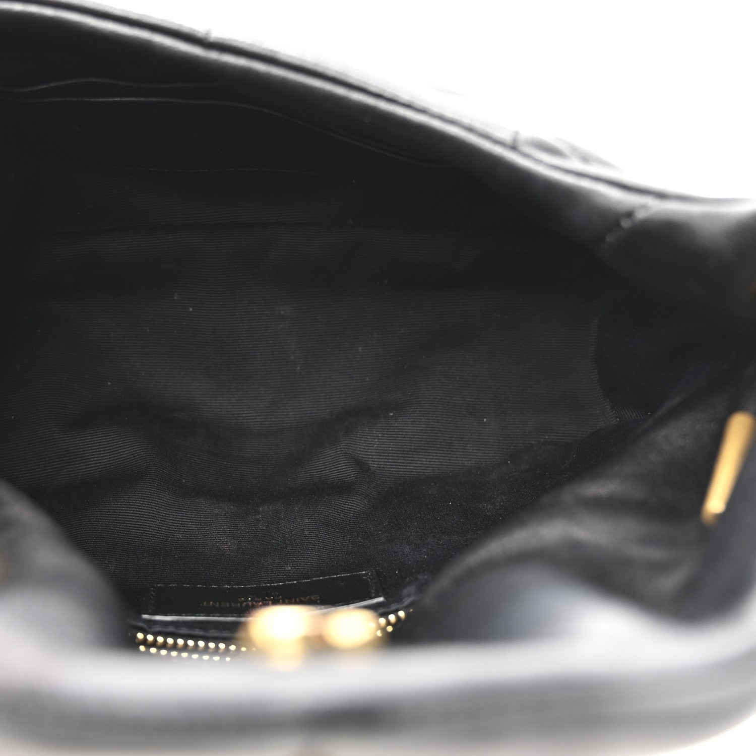 Lambskin Quilted Toy Loulou Puffer Monogram Chain Satchel Black