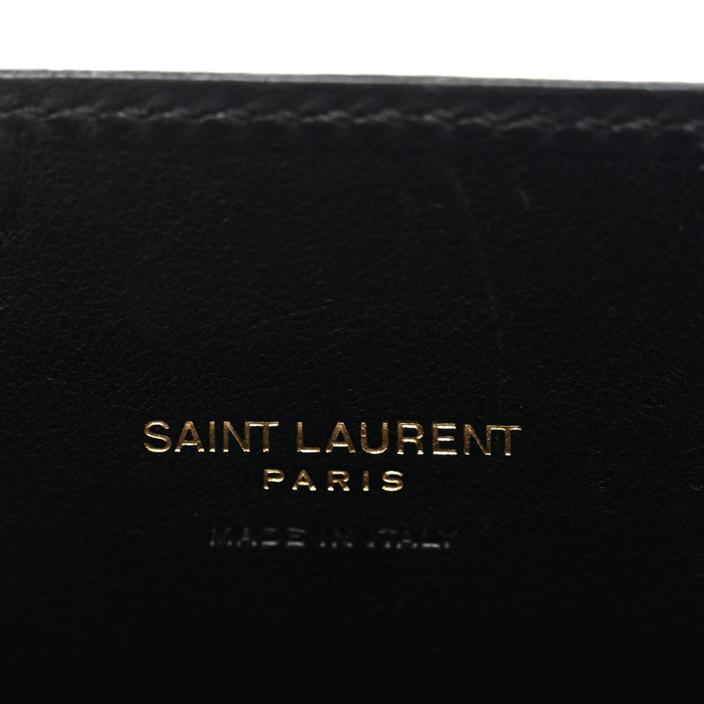 Calfskin Crocodile Embossed Nano Sac De Jour Black