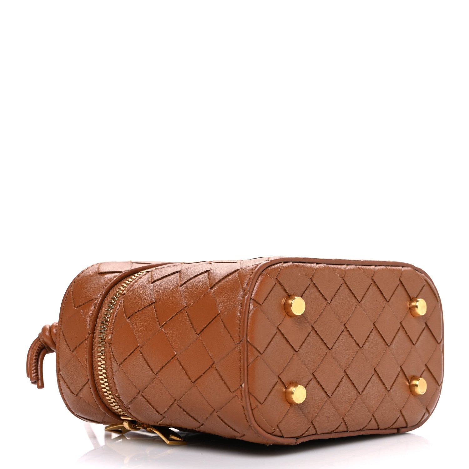 Nappa Intrecciato Small Vanity Case Wood