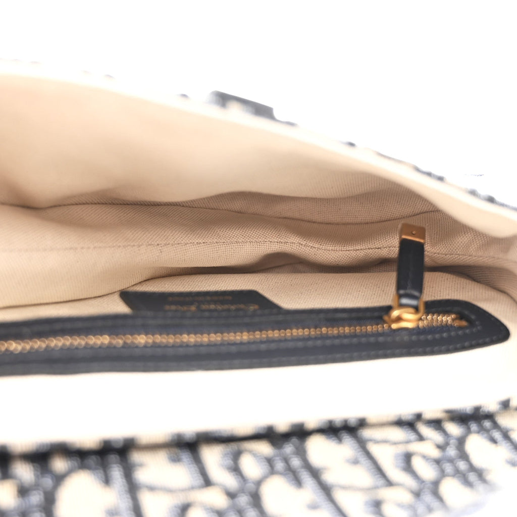 Oblique Saddle Bag Blue