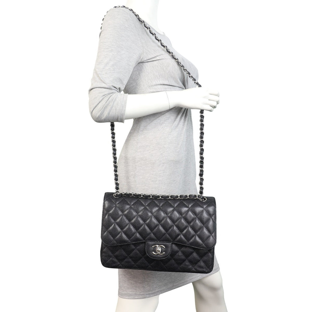 Chanel Classic Double Flap Jumbo Caviar
