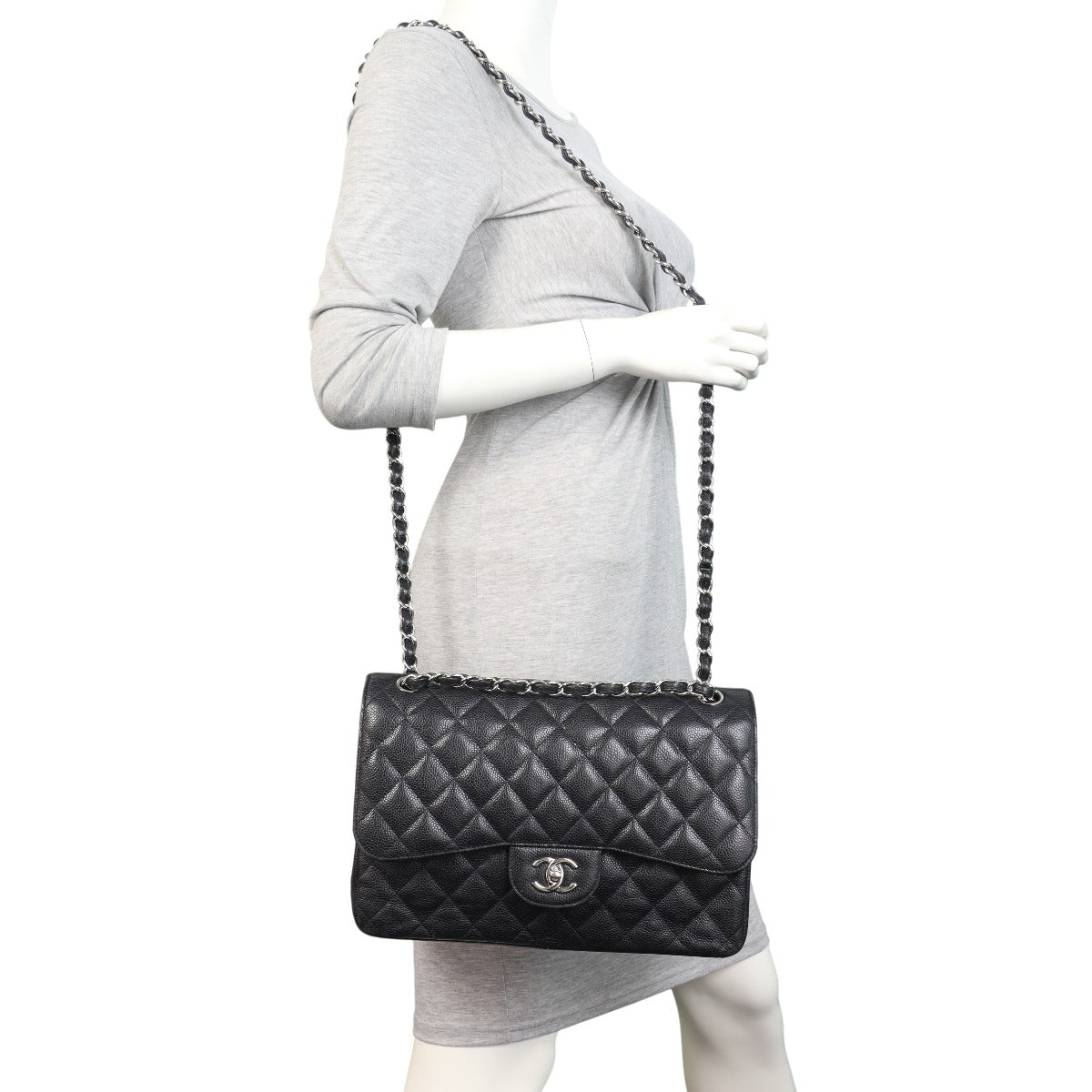 Chanel Classic Double Flap Jumbo Caviar