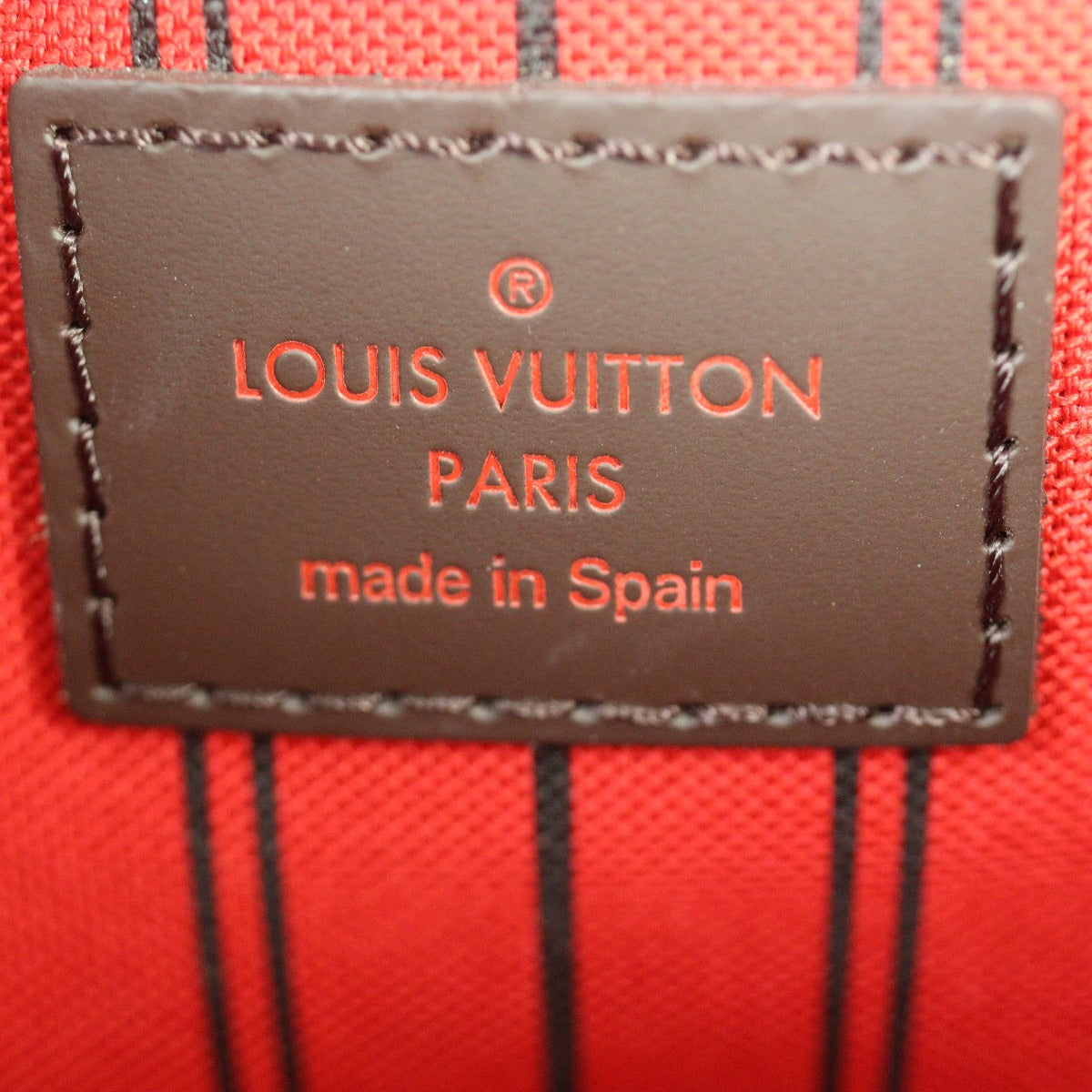 Louis Vuitton Neverfull Pochette Damier Ebene