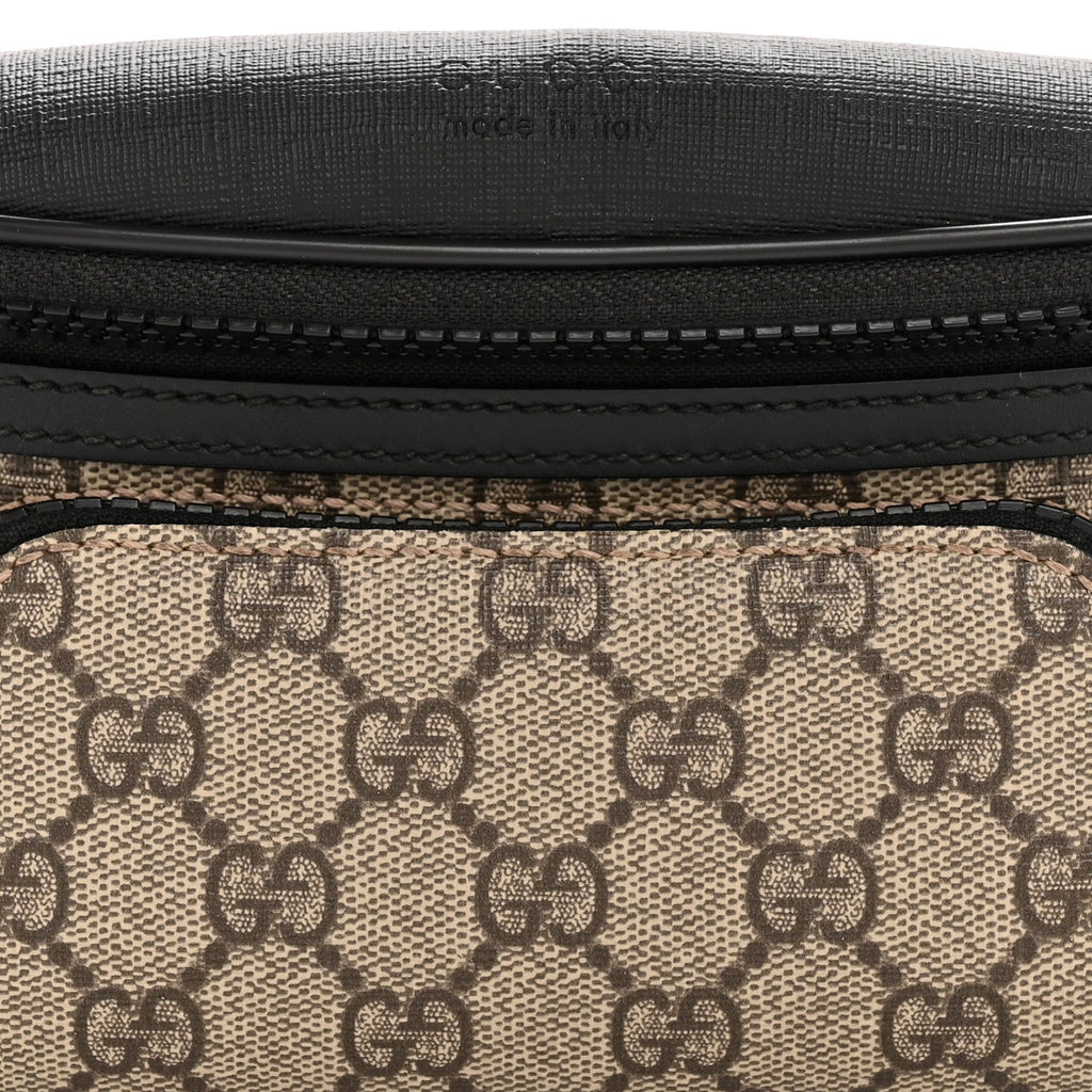 GG Supreme Monogram Belt Bag Black