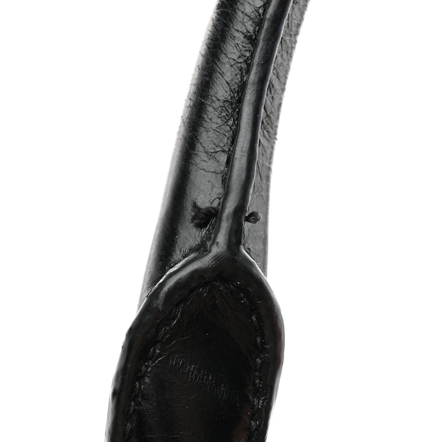 Vitello Shine Shopping Satchel Black