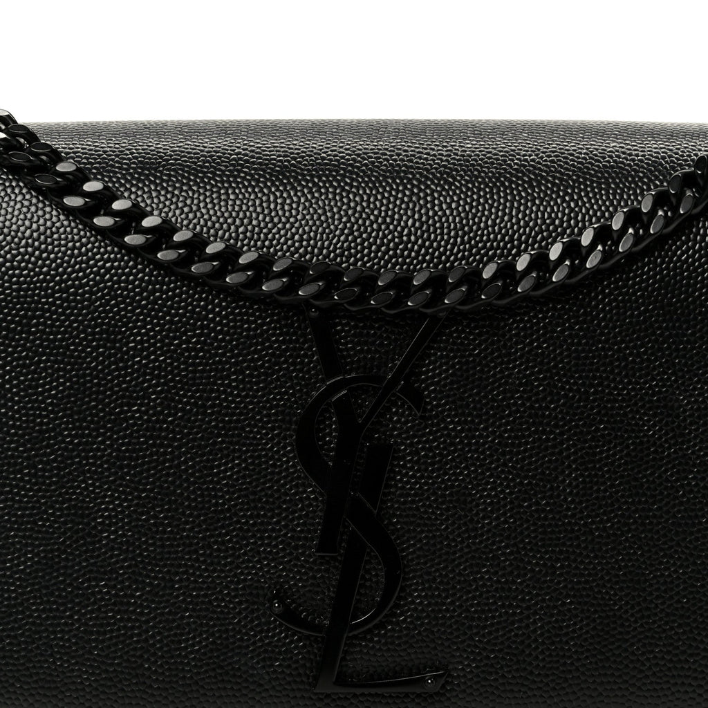 Grain De Poudre Small Classic Monogram Monochrome Kate Satchel Black