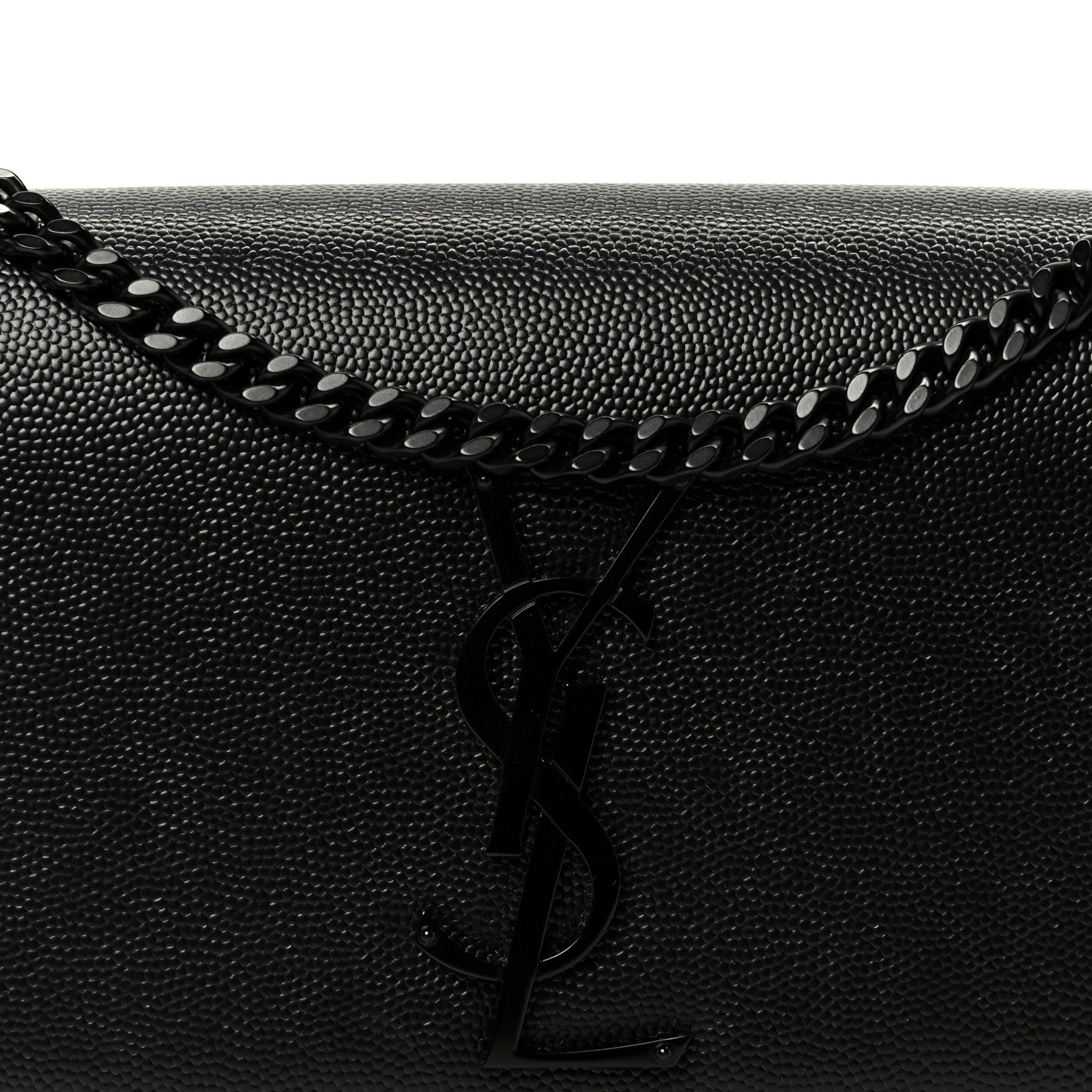 Grain De Poudre Small Classic Monogram Monochrome Kate Satchel Black