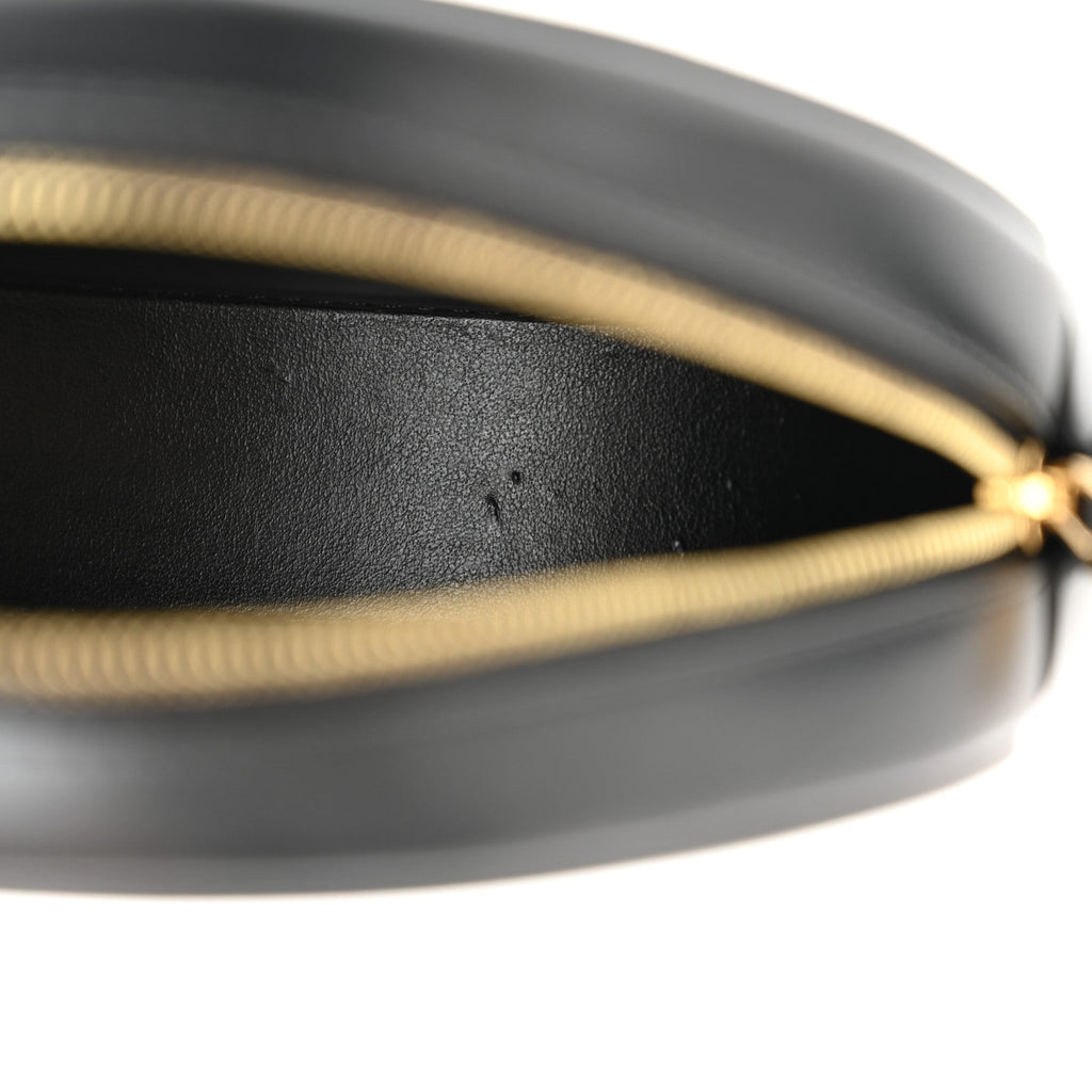 Smooth Calfskin Cuir Triomphe Oval Bag Black