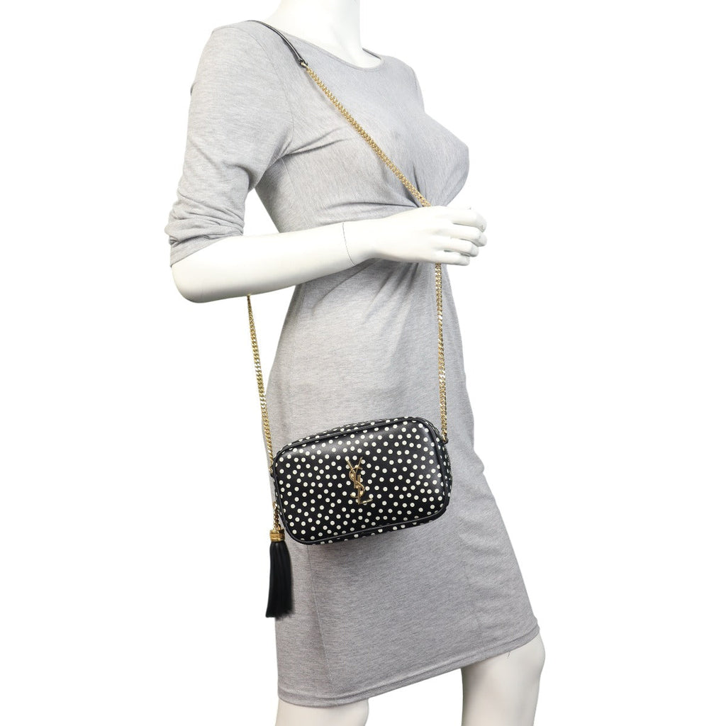 Saint Laurent Lou Mini Camera Bag Polka Dot