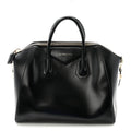 Shiny Lord Calfskin Medium Antigona Black