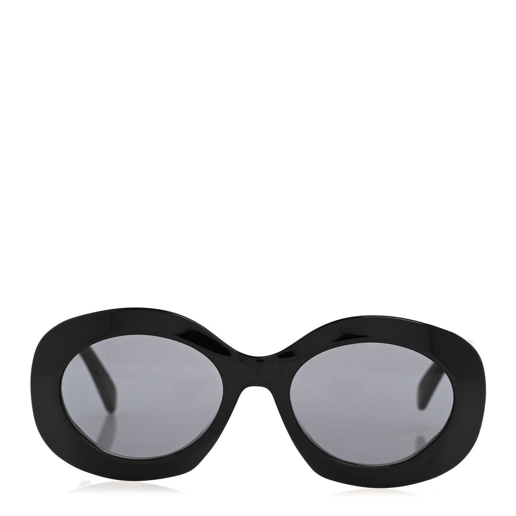 Oversized Round Sunglasses CL40292U Black