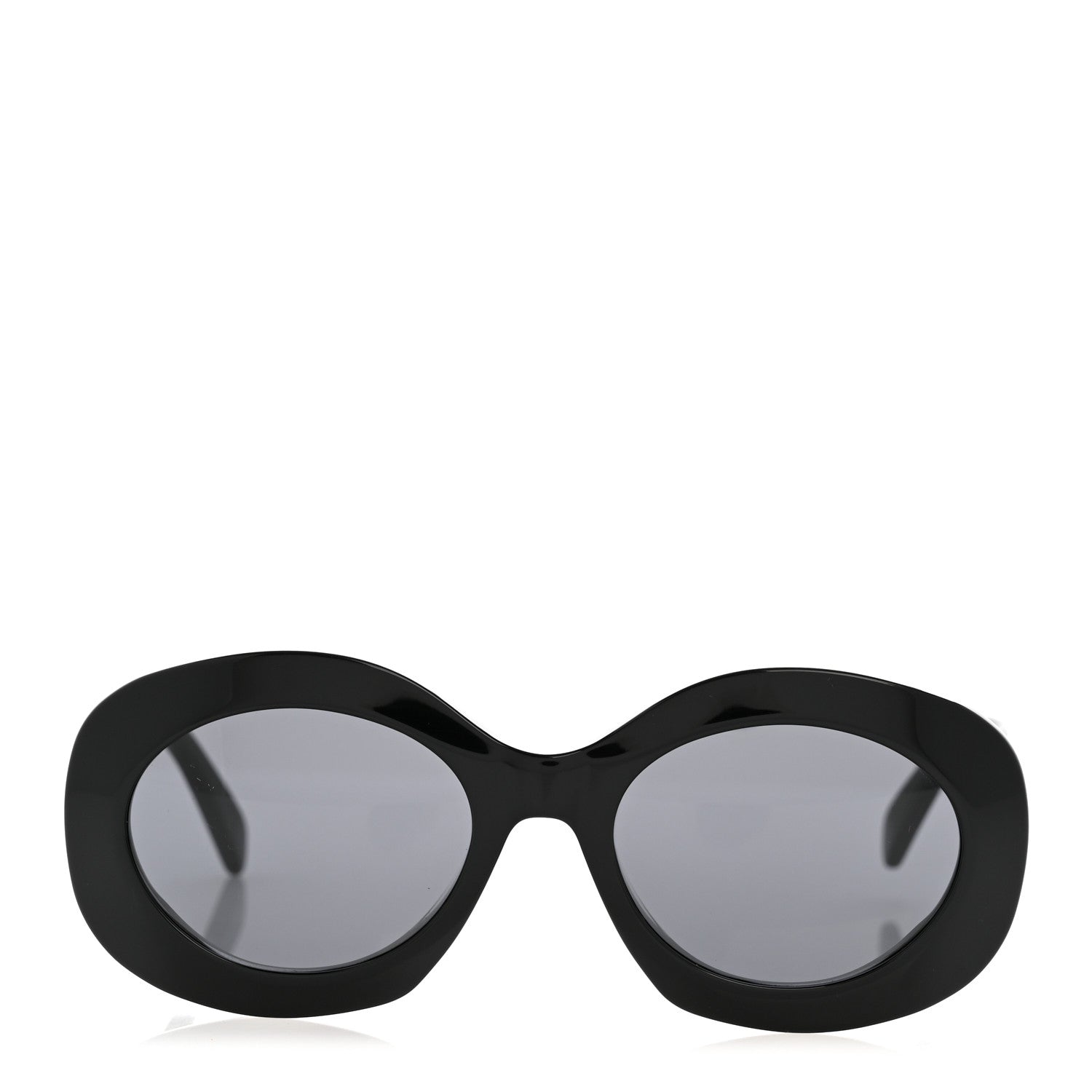 Oversized Round Sunglasses CL40292U Black