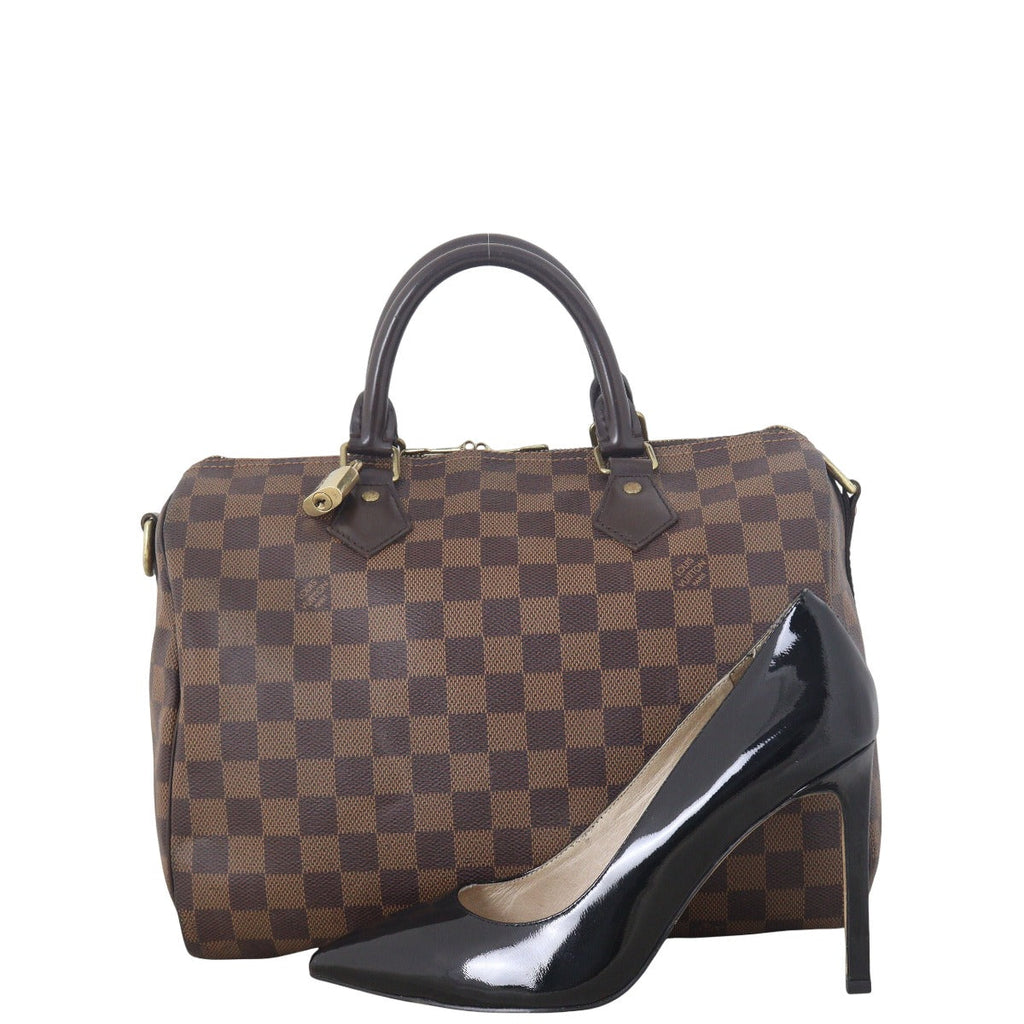 Louis Vuitton Speedy 30 Bandouliere Damier Ebene