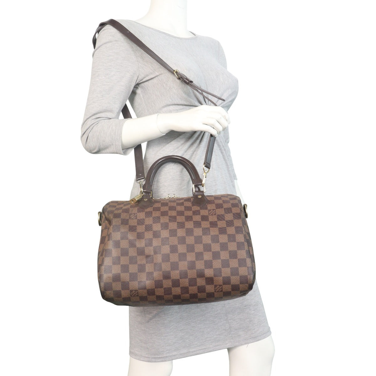 Louis Vuitton Speedy 30 Bandouliere Damier Ebene