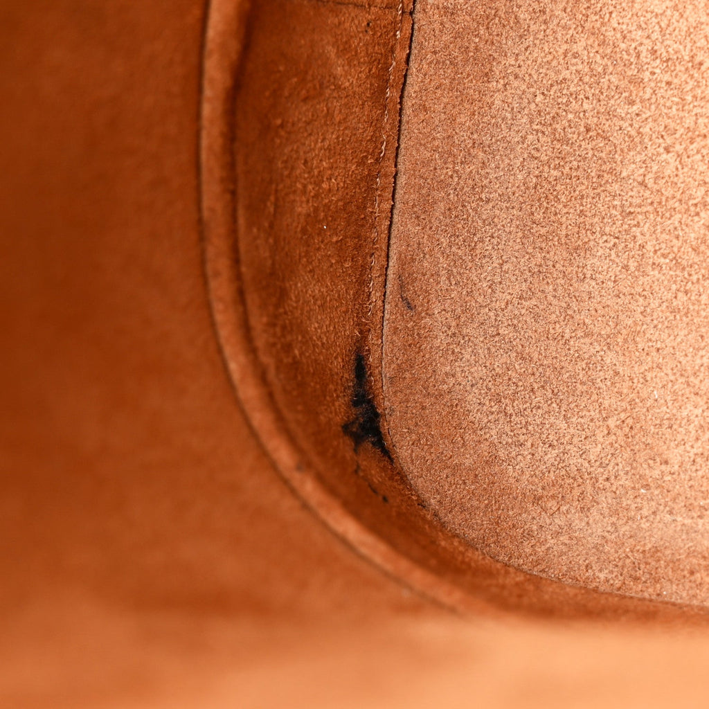 Smooth Calfskin Small Cuir Triomphe Bucket Bag Tan