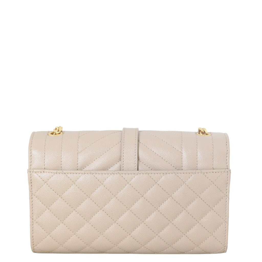 Saint Laurent Monogram Mix Matelasse Envelope Chain Bag Small