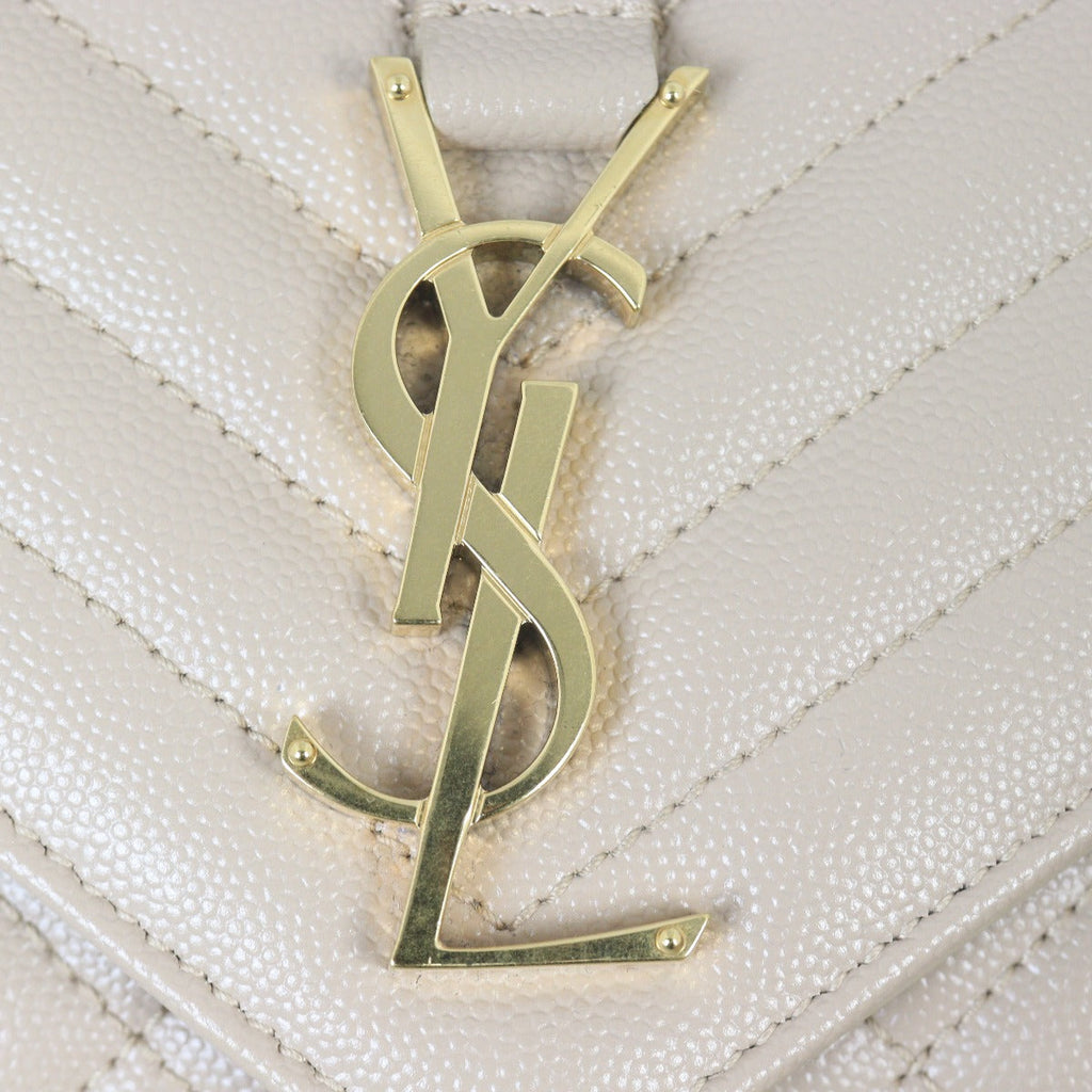 Saint Laurent Monogram Mix Matelasse Envelope Chain Bag Small