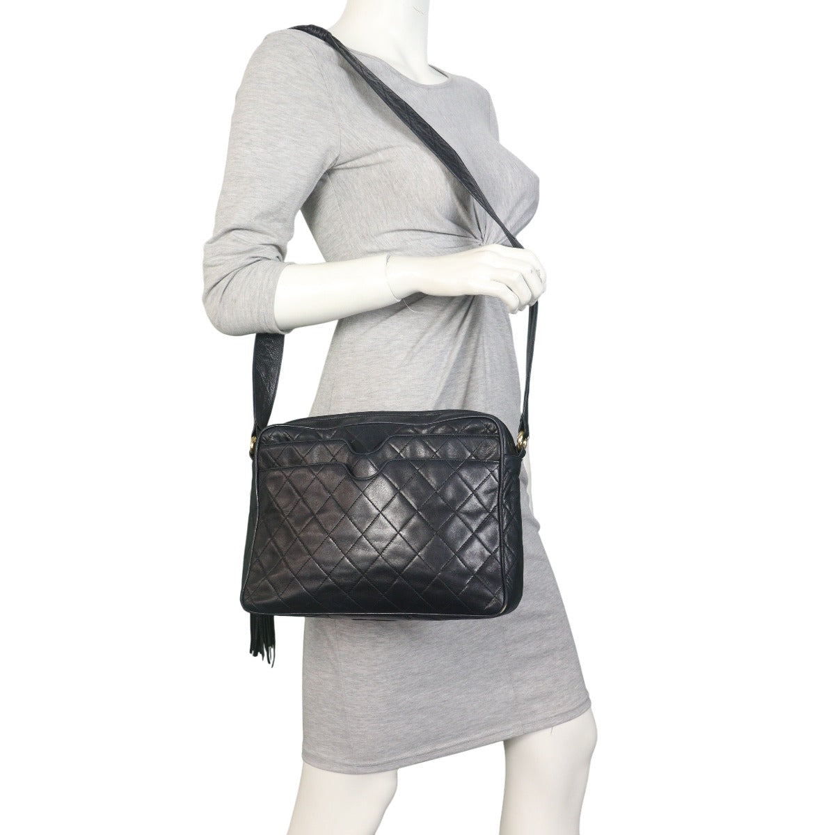 Chanel Vintage Camera Tassel Bag Medium