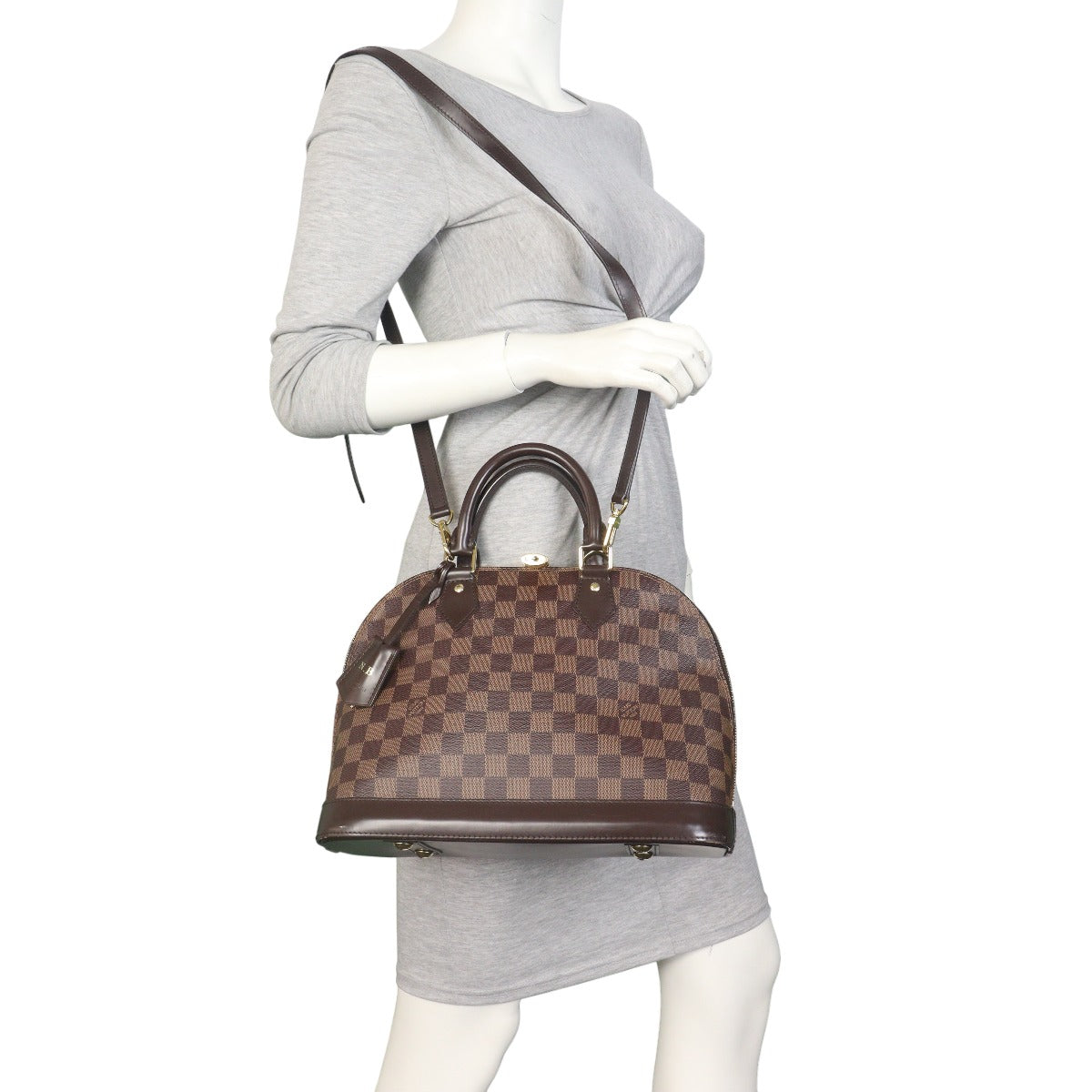 Louis Vuitton Alma PM Damier Ebene with Strap