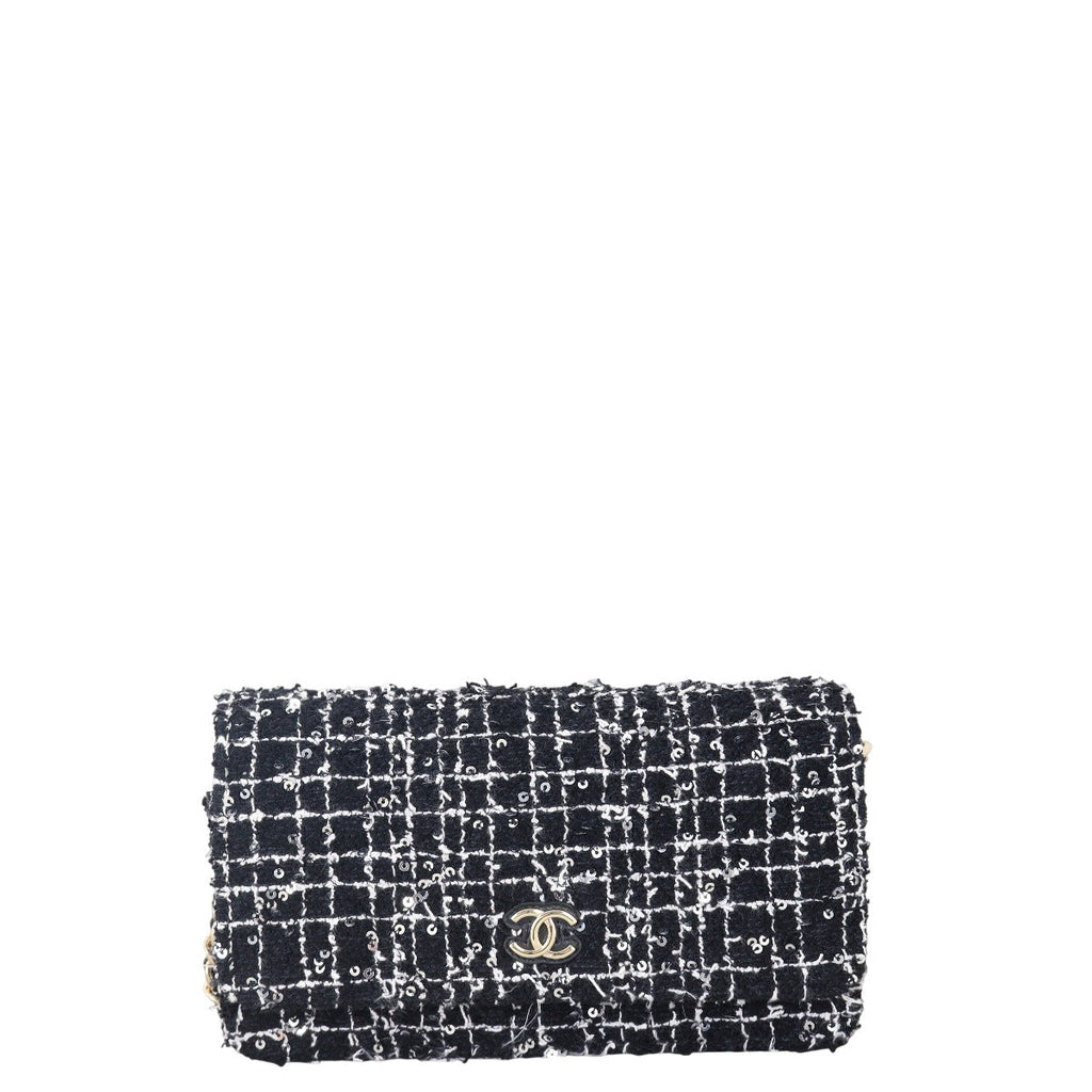 Chanel Classic Wallet on Chain Tweed