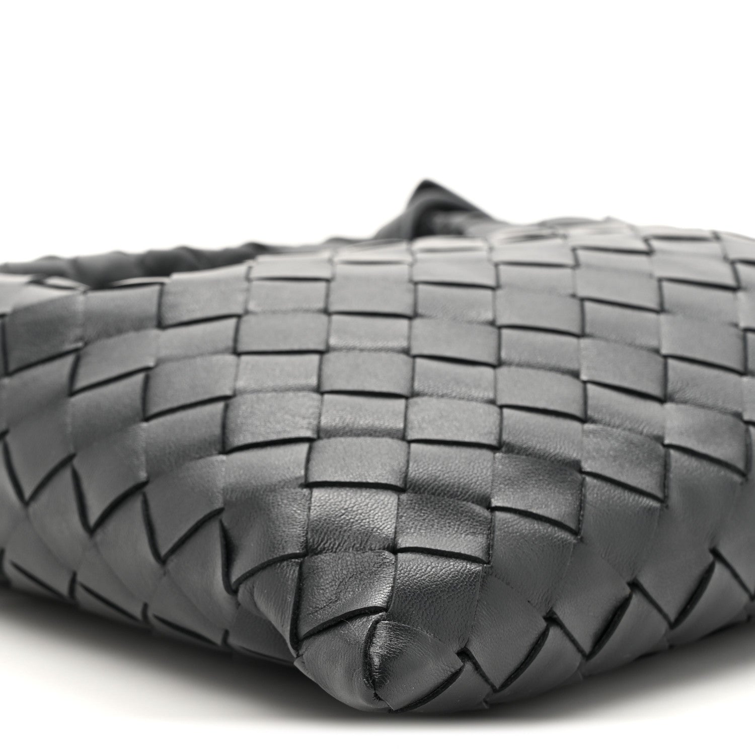Calfskin Intrecciato Mini Hop Black