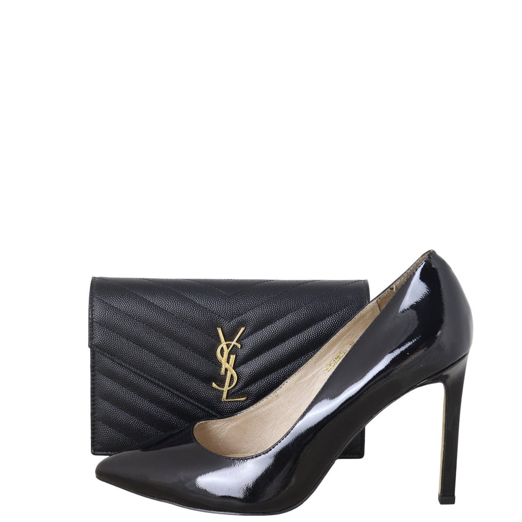 Saint Laurent Cassandre Envelope Chain Wallet